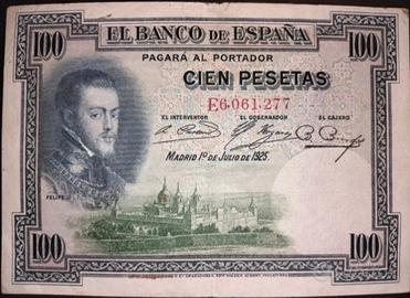 Spagna-100 pesetas(01/07/1925)