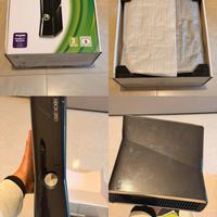 Xbox 360 slim+ kinect + 4 giochi + 3 controller