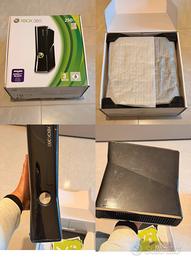 Xbox 360 slim+ kinect + 4 giochi + 3 controller