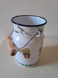 Villeroy&Boch barattolo latte metallo smaltato
