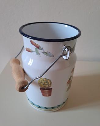 Villeroy&Boch barattolo latte metallo smaltato