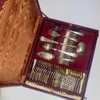 Servizio posate in alpacca Krone