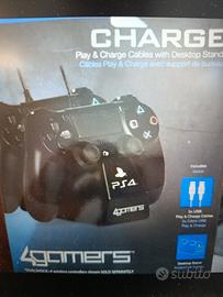 base ricarica 2 controller PS4 - 4gamers