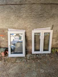 2 Finestre bianche PVC 80x120 e 100x120
