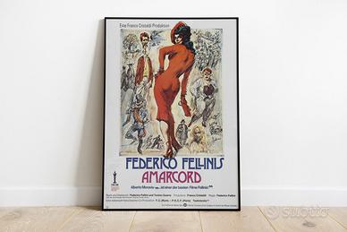 #355 - Poster Locandina Film "Fellini - Amarcord"