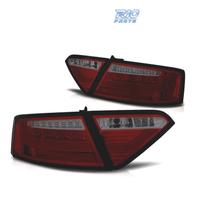 FANALI AUDI A5 07-11 LIGHT BAR ROSSO FUMÉ