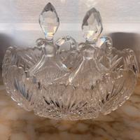 Set oliera e acetiera vetro cristallo