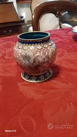 Vasetto Cloisonné vintage forma orcio
