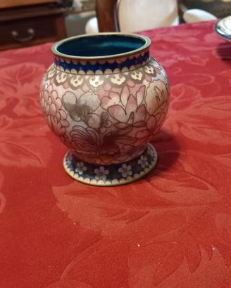 Vasetto Cloisonné vintage forma orcio