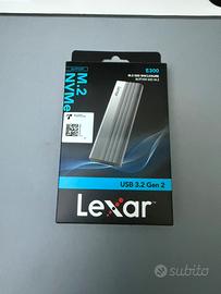 Case Lexar Usb 3.2 gen 2 con SSD M2 da 500gb