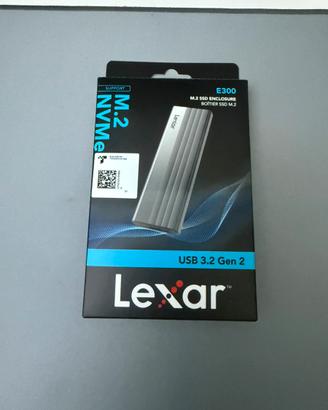 Case Lexar Usb 3.2 gen 2 con SSD M2 da 500gb
