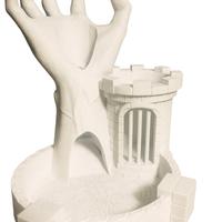 Torre lancio dadi mano terrificante