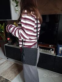 borsa fatta a mano pochette all'uncinetto 