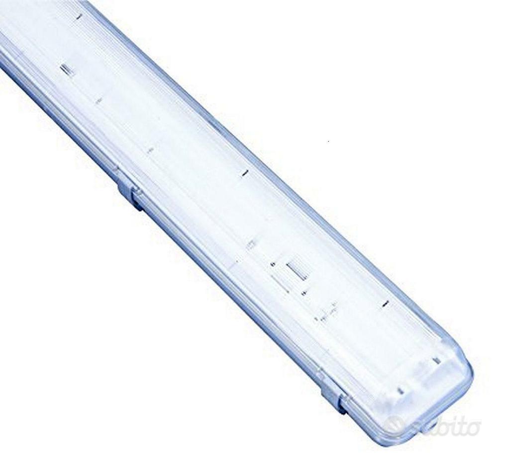 Plafoniera Neon 3F Filippi Per Ufficio 158cm 2x58W 230V – Griglia In Metallo – Usata - Foto 2