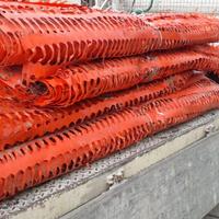 Rete arancione da cantiere