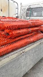 Rete arancione da cantiere
