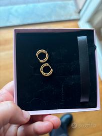 Orecchini Pandora cerchi e cuori