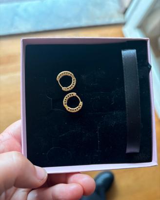 Orecchini Pandora cerchi e cuori