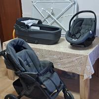 TRIO CAM E BOX,  passeggino, ovetto, babyculla box