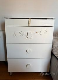 Set FOPPAPEDRETTI (Armadio, Cassettiera, Lettino)