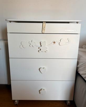 Set FOPPAPEDRETTI (Armadio, Cassettiera, Lettino)