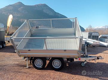 Carrello rimorchio auto ribaltabile tri-laterele