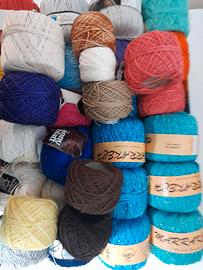 GOMITOLI COTONE 2 kg colori vari - LOTTO2