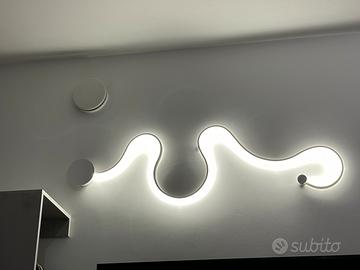 Lampadario da parete led luce buanca