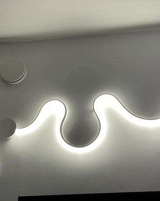 Lampadario da parete led luce buanca