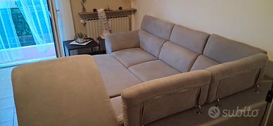 divano letto angolare con contenitore 