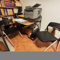 Scrivania porta Pc + due sedie
