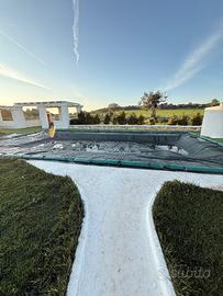 Telo Per Copertura Piscina Invernale +pompa