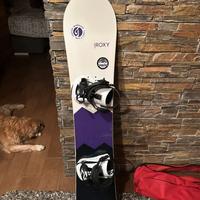 Snowboard Roxy down + attacchi Union flite pro