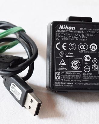 Nikon Ac adapter EH69P, caricatore Coolpix S2600