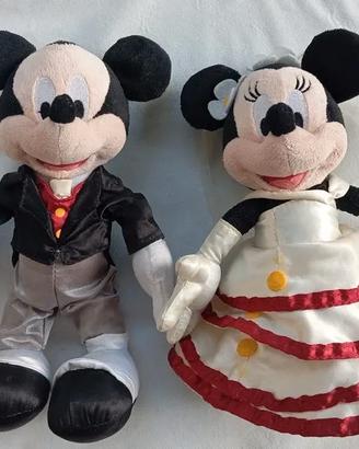 Peluches Disney Minnie e Topolino sposi