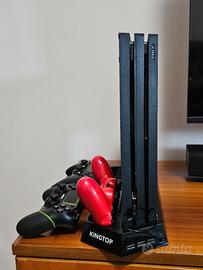 PS4 Pro 1TB - Revisionata, Silenziosa + Stand e 3 