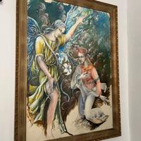 Quadro di Bruno Cotti firma dedica annunciazione