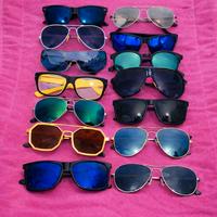 lotto 13 occhiali da sole donna uomo bancarelle 