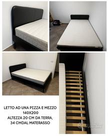 LETTO AD UNA PIAZZA E MEZZO