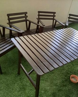 set con tavolo da giardino IKEA 