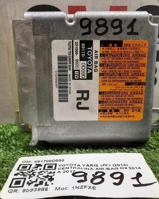CENTRALINA AIRBAG TOYOTA Yaris Serie 891700D590 (1