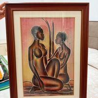 Quadro tela africana fatta a mano