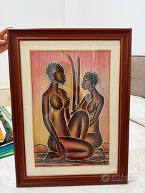 Quadro tela africana fatta a mano