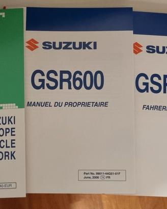 Manuale manutenzione suzuki Gsr 600 2007