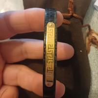 Bracciale carbonio oro