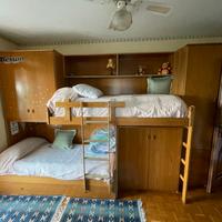 Cameretta completa letto castello scrivanie