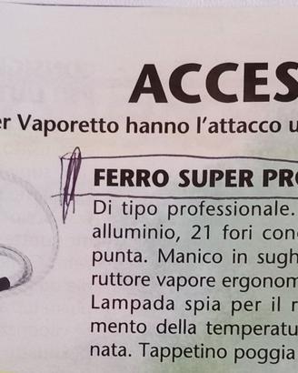 ferro da stiro professionale