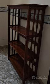Libreria in legno massello in arte povera