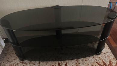 Mobile Porta TV Meliconi in Vetro Temperato Fumè