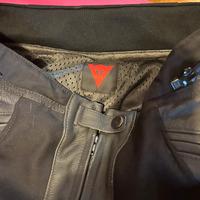 Pantaloni pelle moto donna